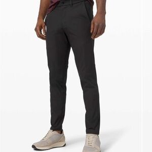 Lululemon Black Commission Pants Slim Warpstreme Men’s 28 Classic Golf *FLAW